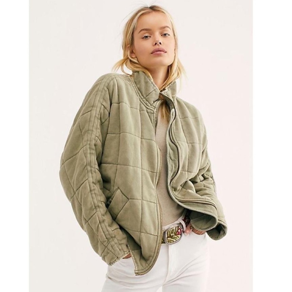 FREE PEOPLE Dolman Quilted Jacket